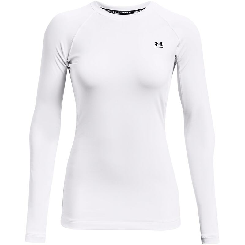 アンダーアーマー レディース トップス シャツ Under Armour Armour Ua Cg Authentics Crew Gym Top Womens White ホワイト