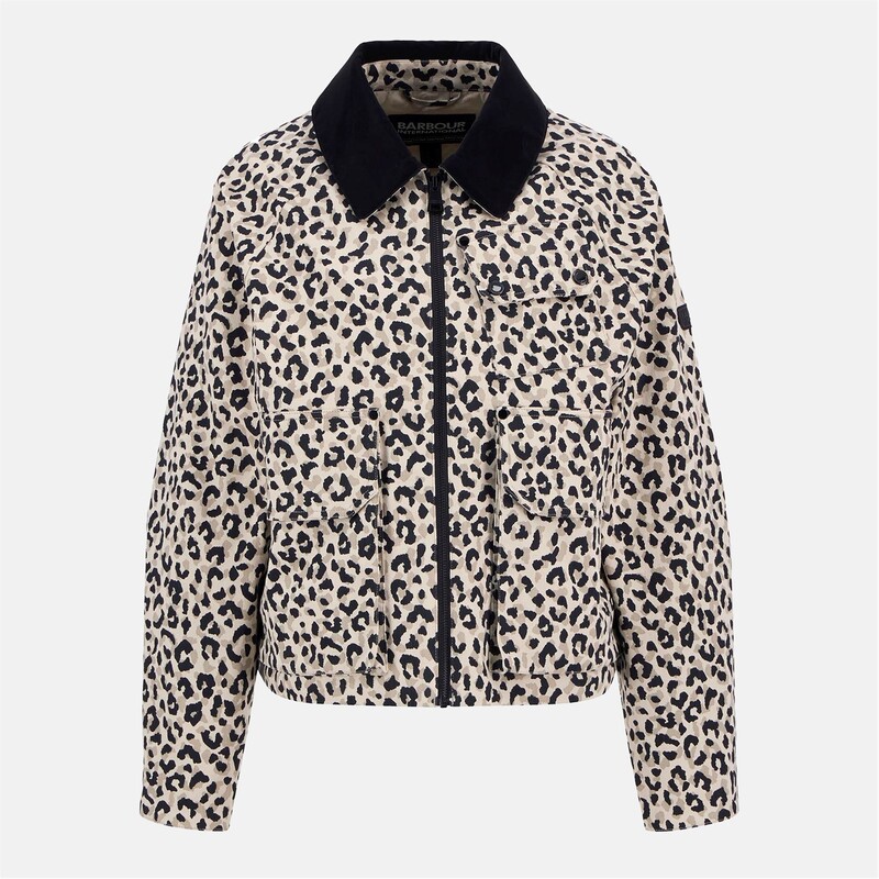 バブアー レディース アウター ジャケット・ブルゾン ジャケット Barbour International Warlock Casual Jacket Jasmine Leopard アニマル