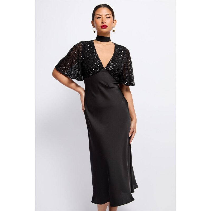 リトルミストレス レディース トップス ワンピース マキシ Little Mistress Maxi D Ld99 Black ブラック