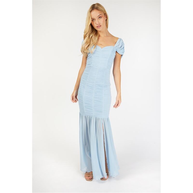リトルミストレス レディース トップス ワンピース マキシ Little Mistress Maxi D Ld99 Ice Blue ブルー｜ReVida 店