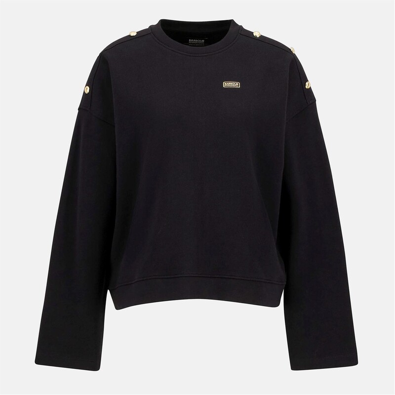 バブアー レディース アウター パーカー・スウェット スウェット シャツ Barbour International Juliana Sweatshirt Black ブラック