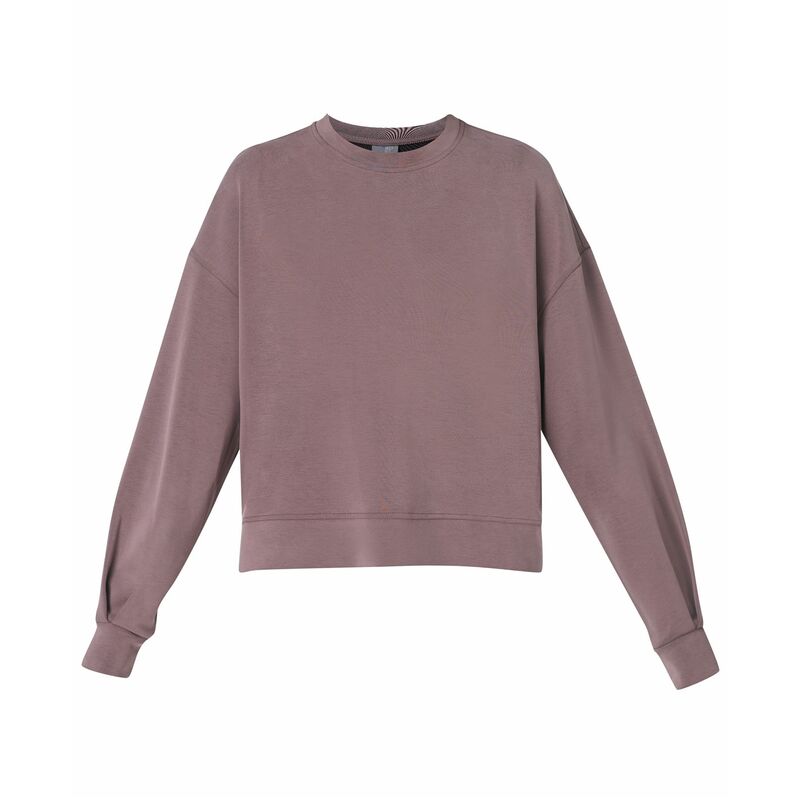 スウェッティベティ レディース アウター パーカー・スウェット SWEATY BETTY SB Cldweight Crew Ld54 sable brown ブラウン｜ReVida 店
