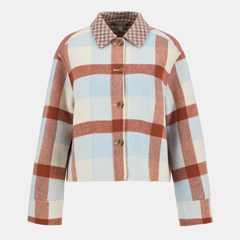 バブアー レディース トップス シャツ Barbour Robyn Tartan Overshirt Multi Check マルチカラー｜ReVida 店