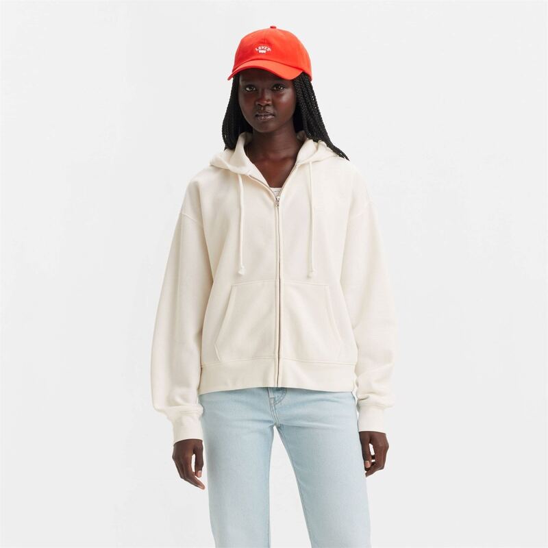 リーバイス レディース アウター パーカー・スウェット パーカー Levis Everyday Zip Hoodie Sugar Swiz Sugar Swizzle