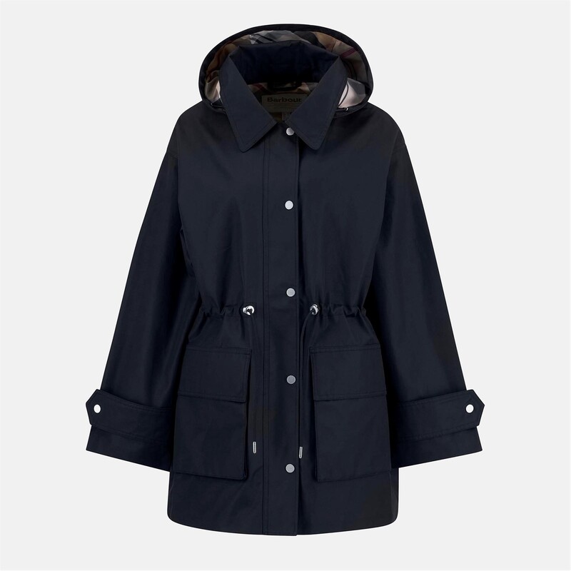 バブアー レディース アウター ジャケット・ブルゾン ジャケット Barbour Fallyn Showerproof Jacket Navy/Tartan ネイビー|ReVida 店