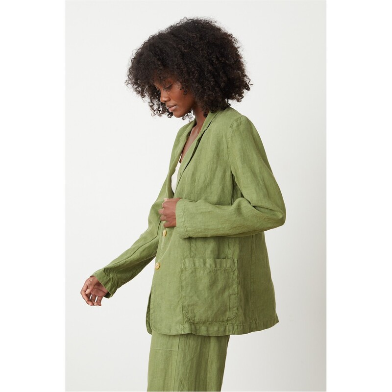 ヴェルヴェットバイグラハムスペンサー レディース アウター 上衣・上衣 リネン Velvet by Graham and Spencer Velvet Linen Jkt Ld99 Basil