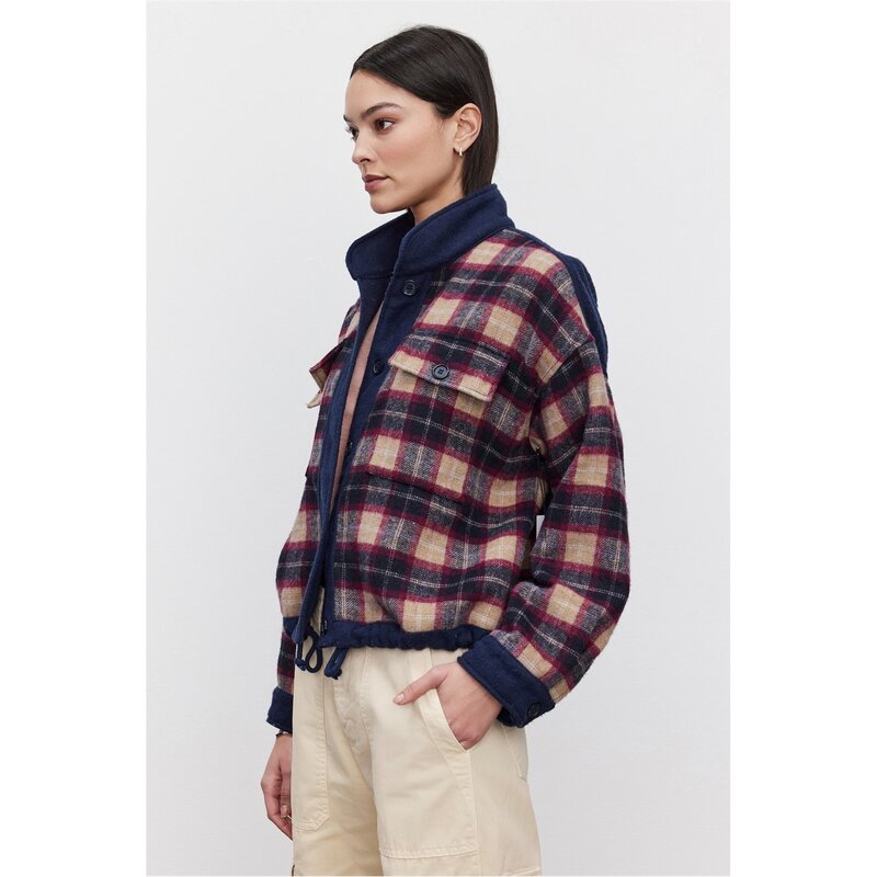 ヴェルヴェットバイグラハムスペンサー レディース アウター ジャケット・ブルゾン ジャケット Velvet by Graham and Spencer Velvet Jacket Ld99 Plaid チェック