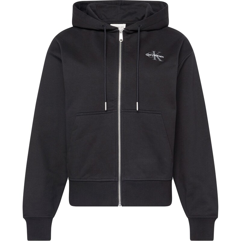 カルバンクライン レディース アウター パーカー・スウェット パイル ロゴ パーカー Calvin Klein Jeans CKJ MONOLOGO FRENCH TERRY HOODIE Black ブラック