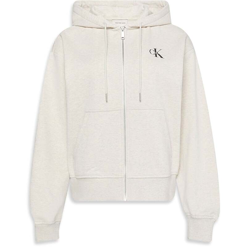 カルバンクライン レディース アウター パーカー・スウェット パイル ロゴ パーカー Calvin Klein Jeans CKJ MONOLOGO FRENCH TERRY HOODIE Vanilla Heather ヘザー