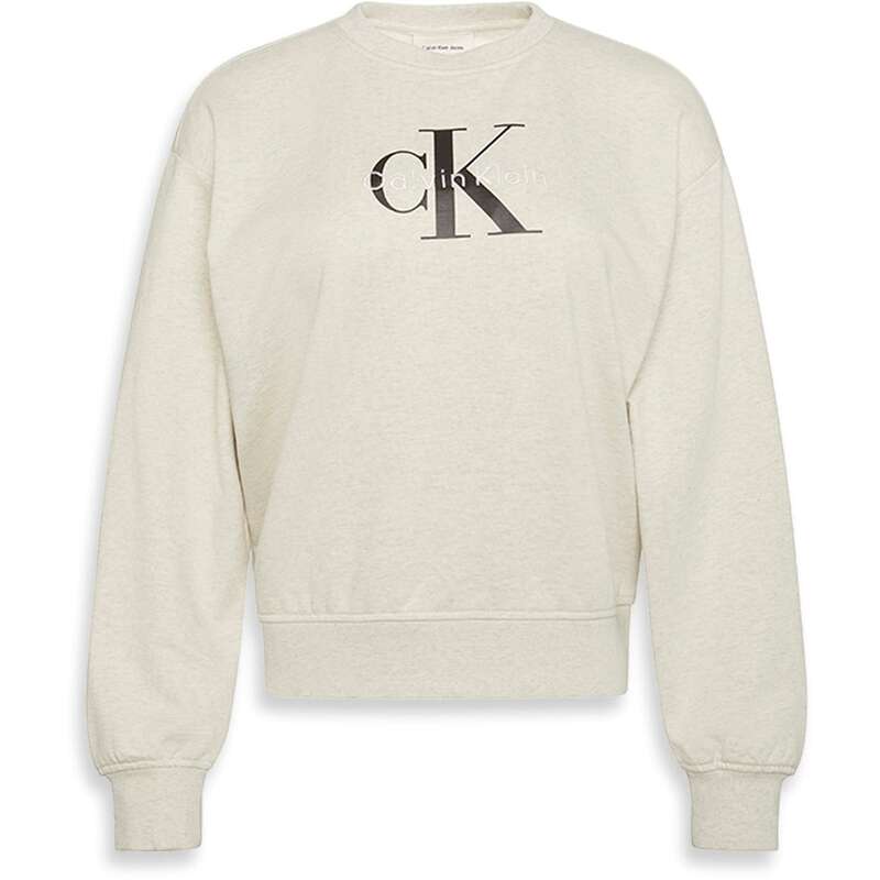 カルバンクライン レディース アウター パーカー・スウェット Calvin Klein Jeans CKJ Mono FT CN Ld54 Vanilla Heather ヘザー|ReVida 店