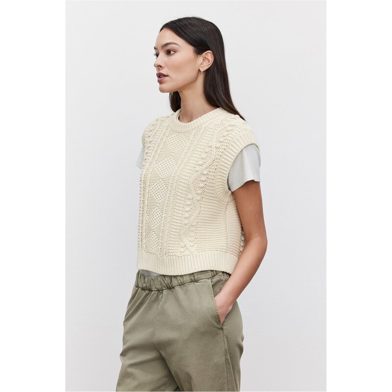ヴェルヴェットバイグラハムスペンサー レディース アウター パーカー・スウェット セーター Velvet by Graham and Spencer Velvet Sweater Ld99 Ivory アイボリー