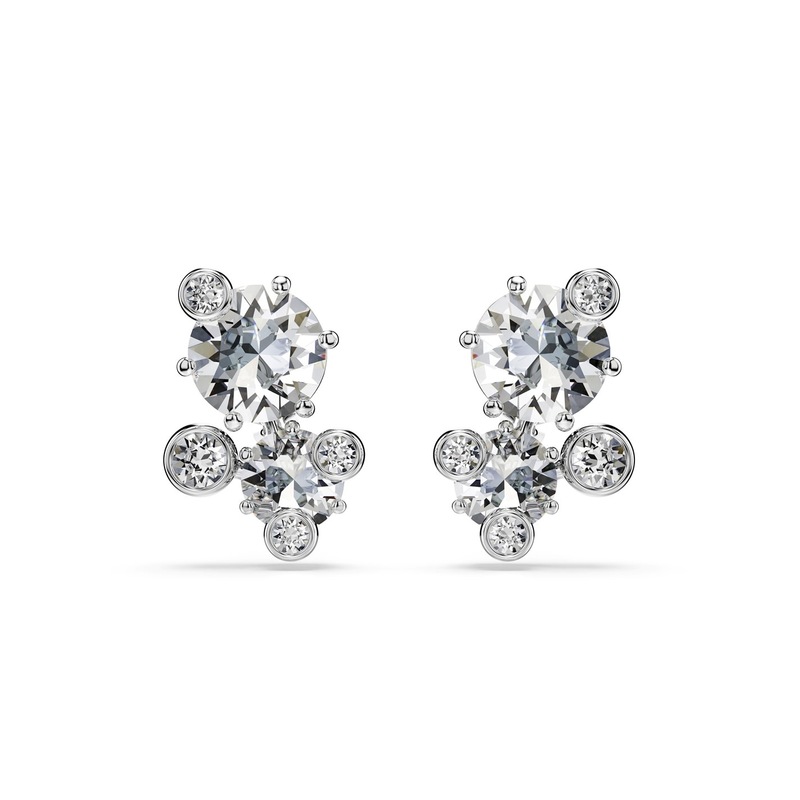 スワロフスキー レディース アクセサリー ピアス・イヤリング Swarovski Const St Ld54 CRY/RHS