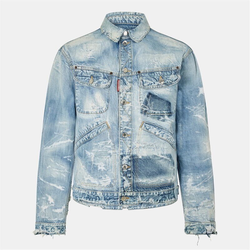 ディースクエアード メンズ アウター ジャケット・ブルゾン DSQUARED2 DSQ 70s Jn Jkt Sn54 Navy Blue ネイビー|ReVida 店