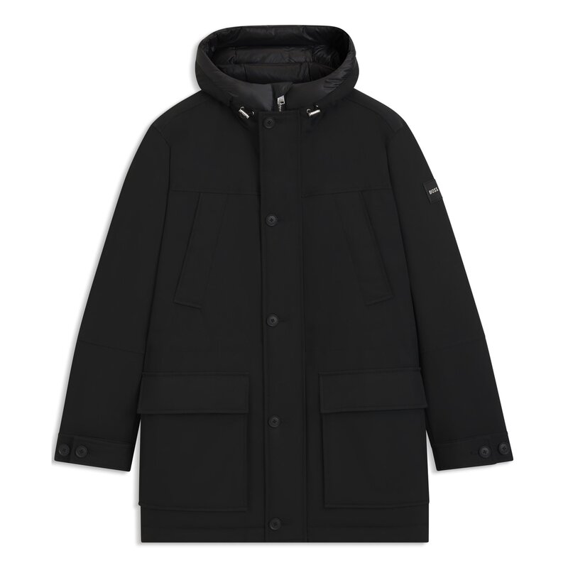 ボス メンズ アウター ジャケット・ブルゾン ジャケット Boss H-Detoni Jacket Black 001 ブラック|ReVida 店