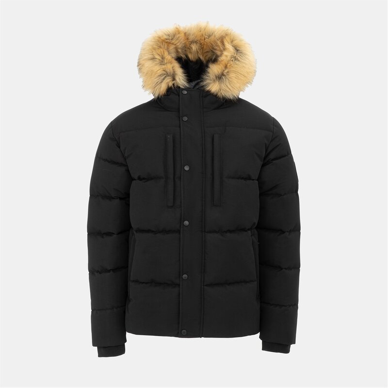 プレティグリーン メンズ アウター ジャケット・ブルゾン ジャケット Pretty Green Salford Jacket Sn54 Black ブラック|ReVida 店