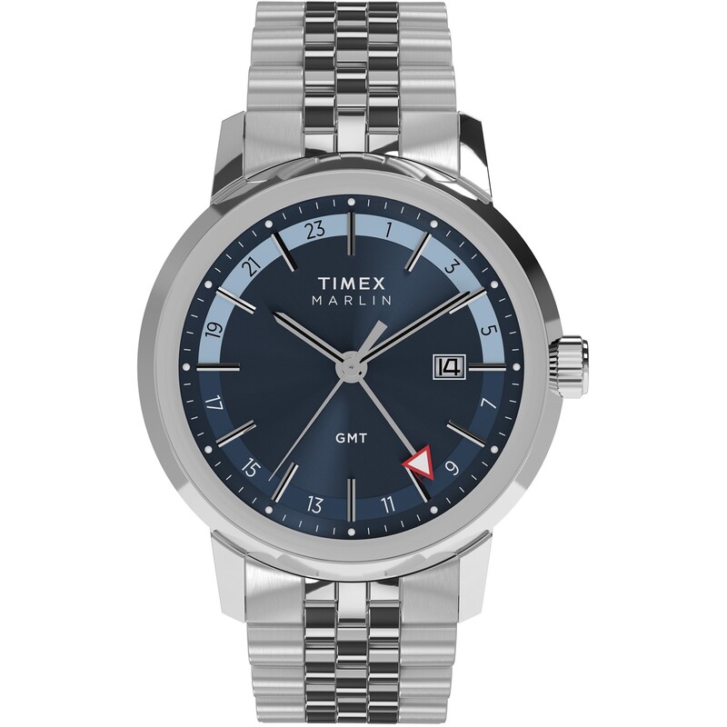 タイ王国メックス メンズ 付属品 ウオッチ Timex Marlin 錫62 Blue/Silver 青み