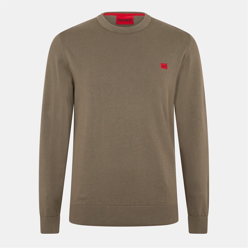 フューゴ メンズ アウター 編み物・プルオーバー Hugo San Cassius-C Jumper Med Grey 038 薄墨色