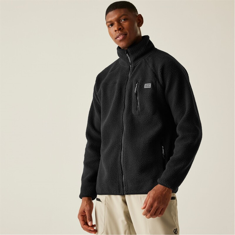 デアツービー メンズ アウター パーカー・スウェット フリース Dare 2b Camber Fleece Black 黒いこと メンズファッション-トップス