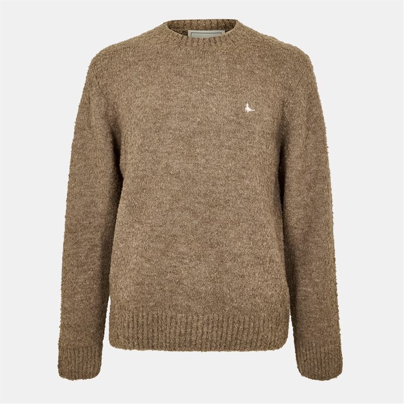 ジャック ウィルス メンズ アウター ニット・セーター セーター Jack Wills Boucle Jumper Long sleeve Men Sweater Fawn Marl マール
