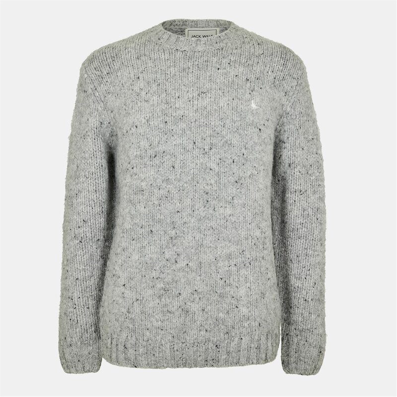ジャック ウィルス メンズ アウター ニット・セーター ドロップショルダー セーター ニット Jack Wills Jumper Drop Shoulder Long Sleeve Knitted Pullover Sweater Tops Grey Marl グレー