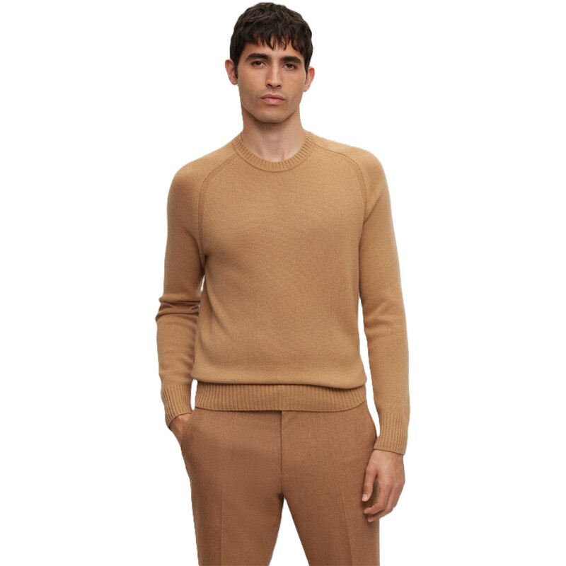 雇い主 メンズ アウター 編み物・プルオーバー Boss Maglio 10252912 01 Beige ベージュ