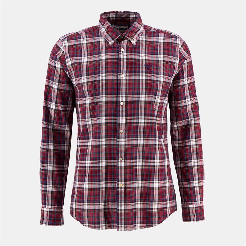バブアー メンズ トップス シャツ Barbour Mosswood Shirt Red RE52 レッド