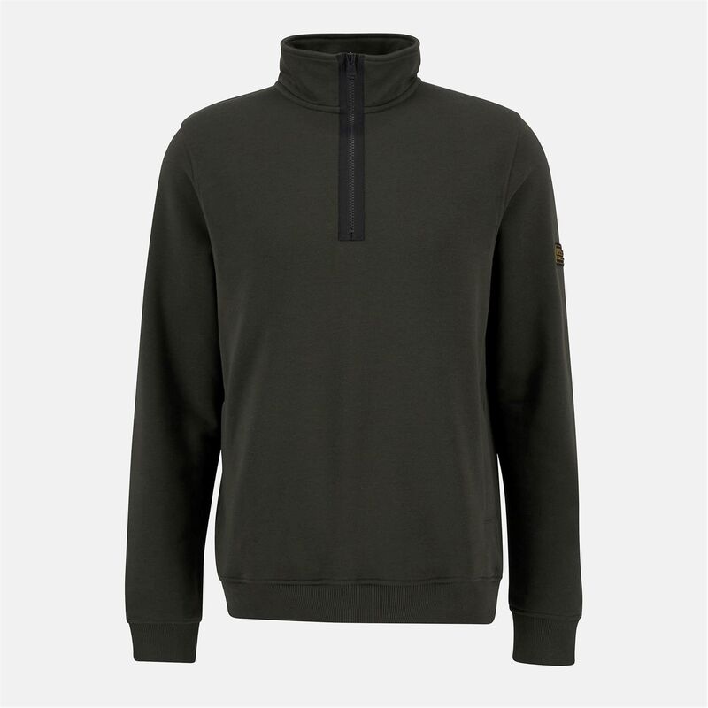 バブアー メンズ アウター パーカー・スウェット 流汗 プルオーバー Barbour International Outline Half-Zip Sweatshirt Sage SG71 サルヴィア