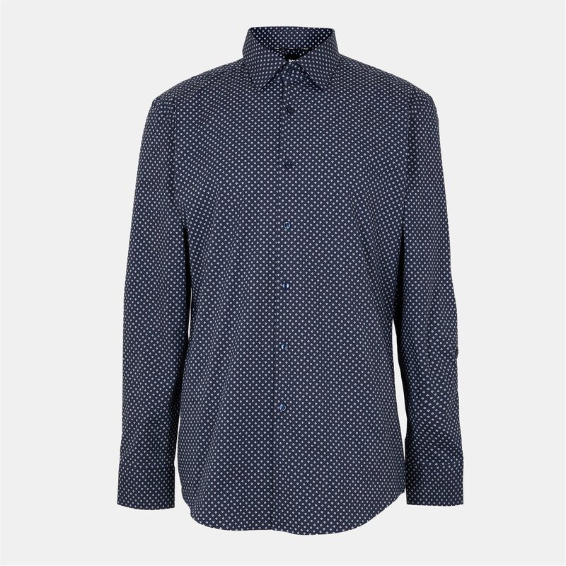 ボス メンズ トップス シャツ Boss H-Hank-Kent-C1-214 10274777 01 Dark Blue 404 ブルー｜ReVida 店