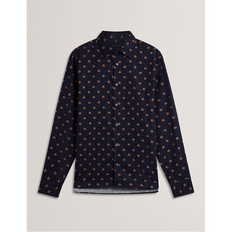 テッドベーカー メンズ トップス シャツ フラワー柄 フラワー Ted Baker Ted Floral shirt Sn54 Navy ネイビー