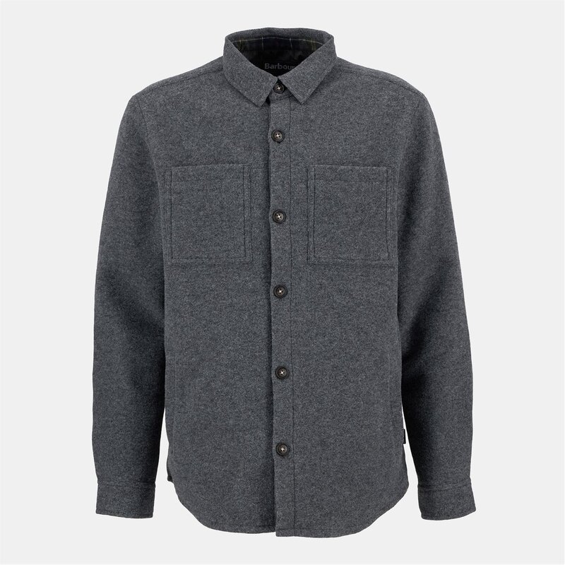 バブアー メンズ トップス シャツ Barbour Marlow Overshirt Grey Marl GY17 グレー