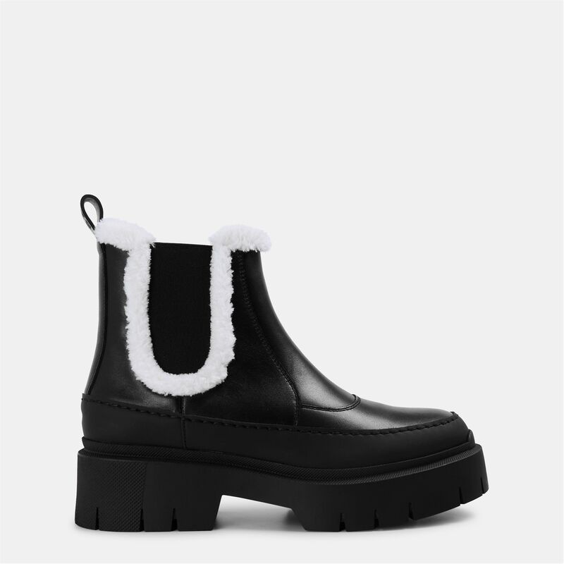 フューゴ レディース シューズ ブーツ・レインブーツ Hugo Kris Chbootie Frlt 10249945 01 Black 001 ブラック