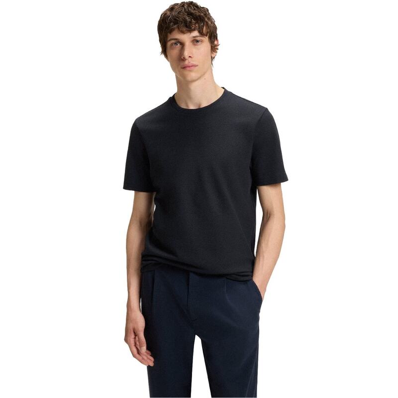 ボス メンズ トップス Tシャツ Boss Tiburt 240 T-Shirt Dark Blue ブルー