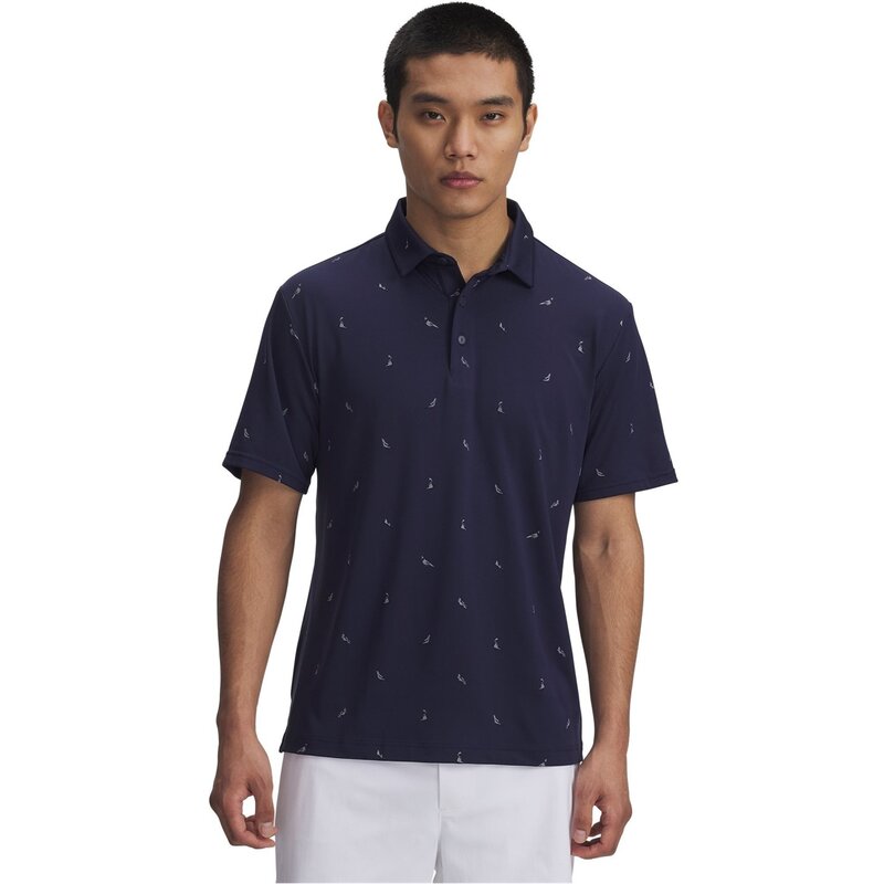 アンダーアーマー メンズ トップス スポーツシャツ 刷り上げる Under Armour Printed Polo 錫99 Blue 青み