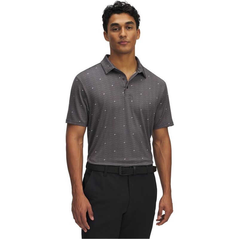 アンダーアーマー メンズ トップス スポーツシャツ 刷り上げる Under Armour Printed Polo 錫99 Grey 薄墨色