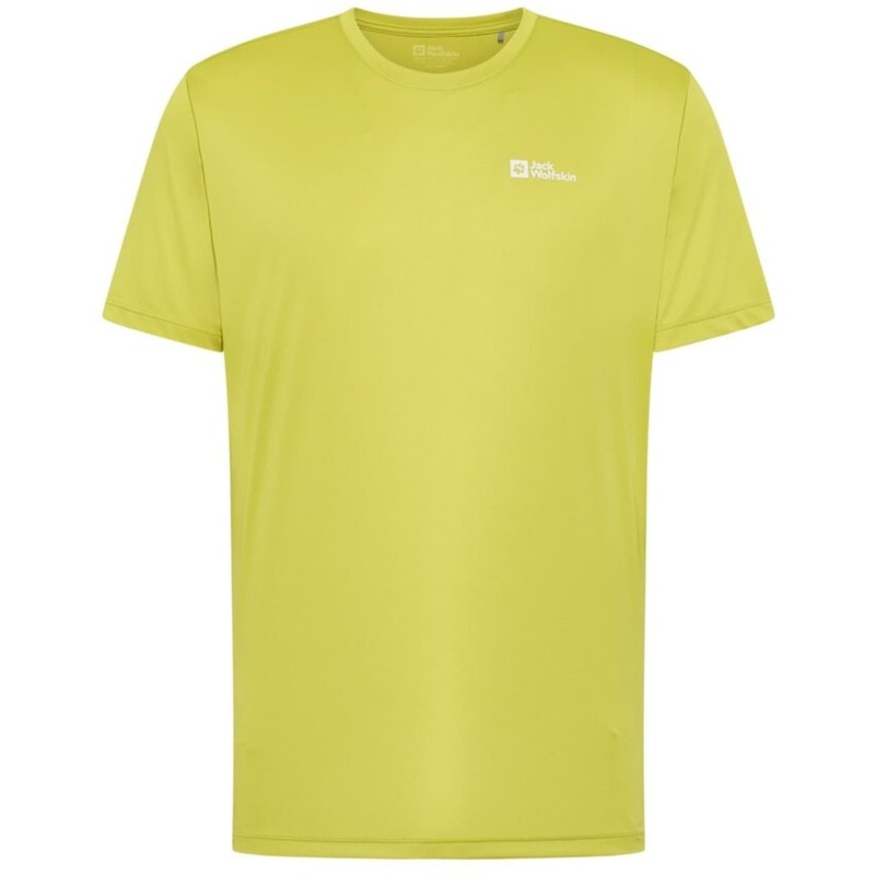 ジャックウルフスキン メンズ トップス Tシャツ Jack Wolfskin Tech Tee Sn43 Chartreuse シャルトリューズ