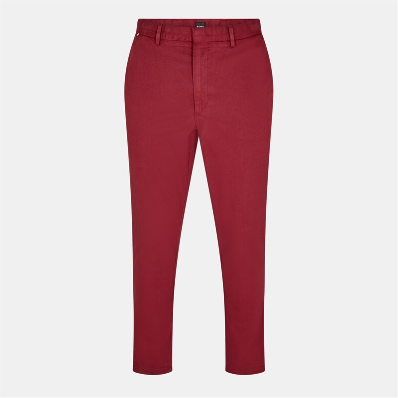 主任者 メンズ ボトムス 心地よいズボン下 か細い填まる Boss Kaito Slim Fit Chinos Dark Red 赤いこと