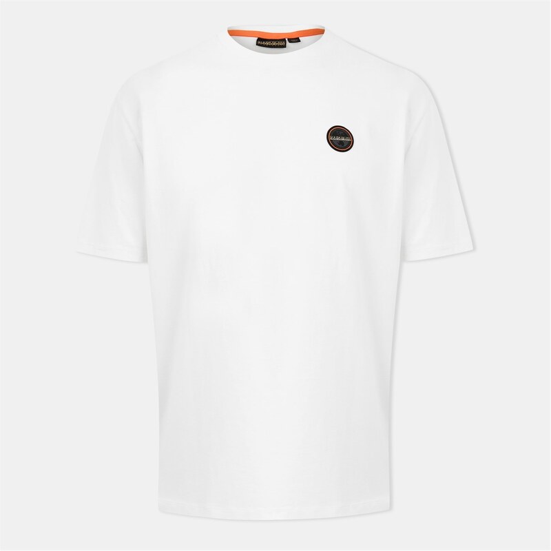 ナパピリ メンズ トップス Tシャツ Napapijri Napa S-Badge SS Sn62 White Heron ホワイト｜ReVida 店