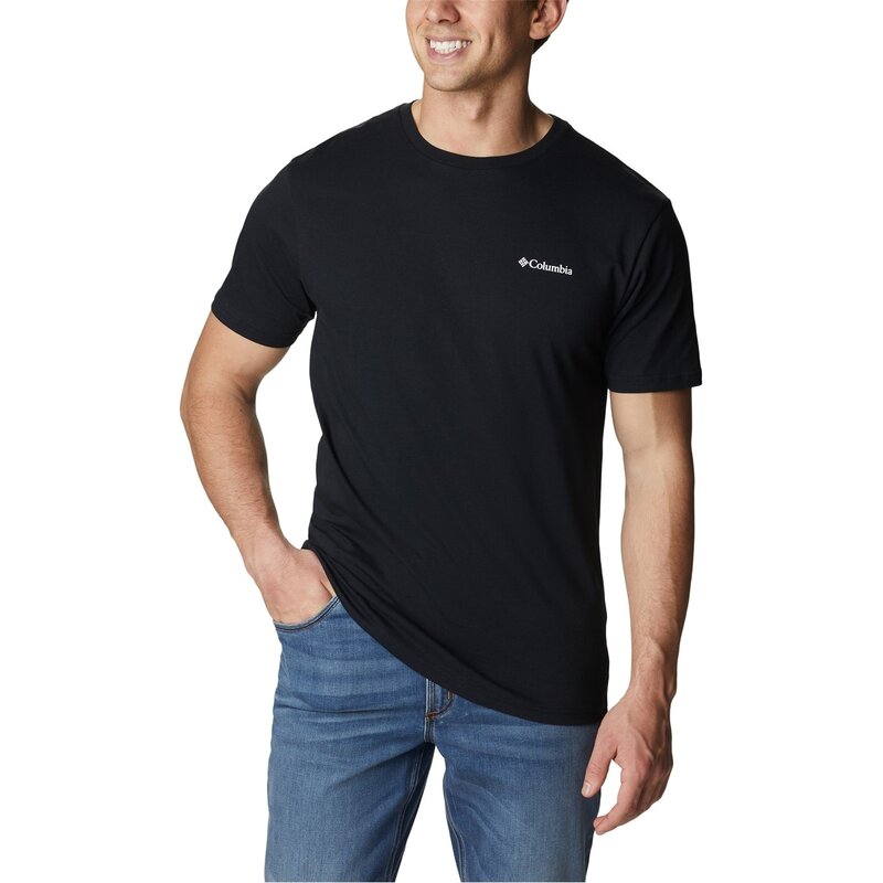 コロンビア メンズ トップス Tシャツ Columbia Barton T-Shirt Mens Black ブラック