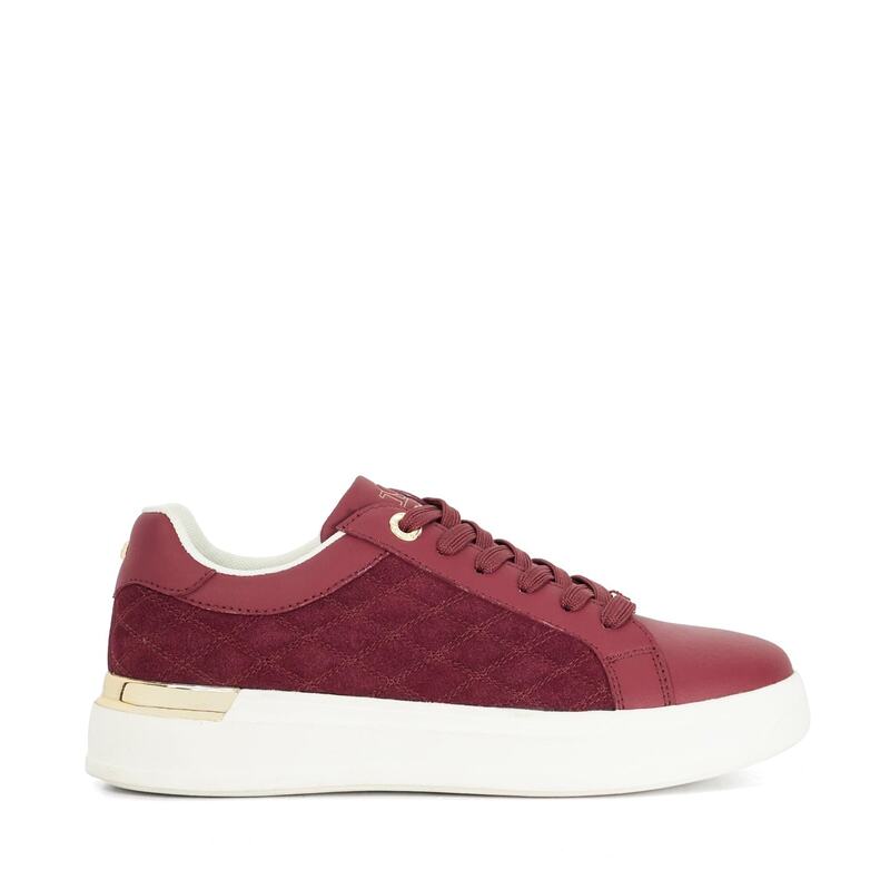 デューンロンドン レディース シューズ スニーカー Dune London Dune Elba Ld54 Burgundy Suede バーガンディ