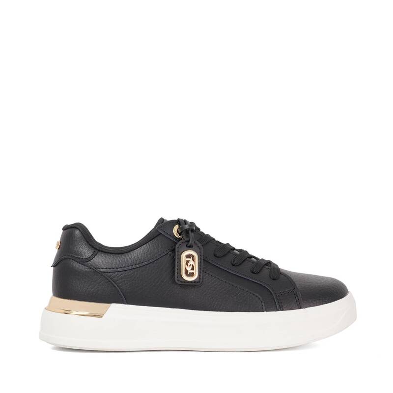 デューンロンドン レディース シューズ スニーカー Dune London Dune Ekino Ld54 Black Leather 黒いこと