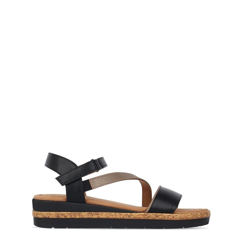 スラセンジャー レディース シューズ サンダル Slazenger Sandals Womens Black/Gold ブラック