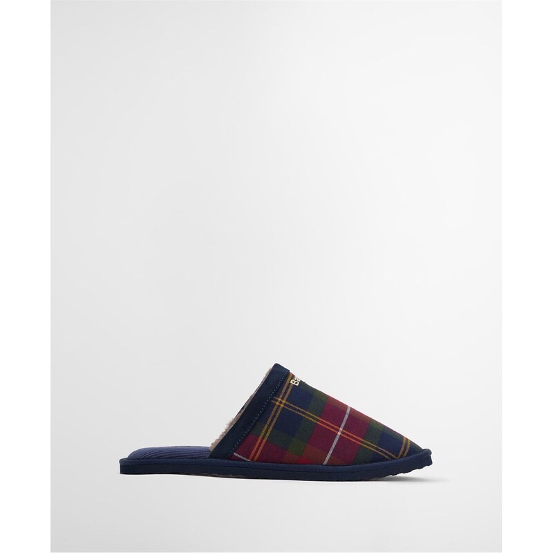 バブアー メンズ シューズ サンダル Barbour Everitt Mule Slippers Tartan TN69