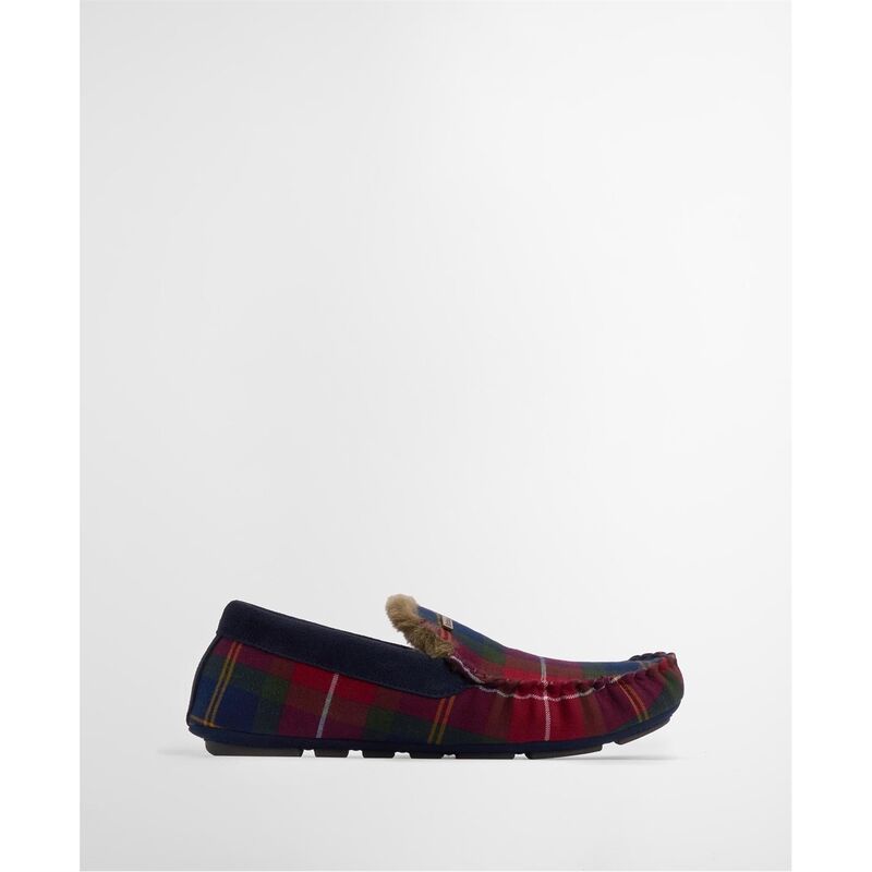 バブアー メンズ シューズ サンダル Barbour Men's Monty Moccasin Slippers Winterberry