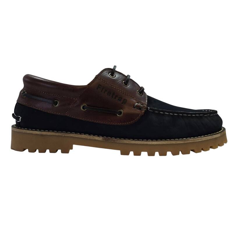ファイヤートラップ メンズ シューズ スニーカー Firetrap Jose Shoes Mens Navy/Brown 米国海軍 メンズ靴-スニーカー