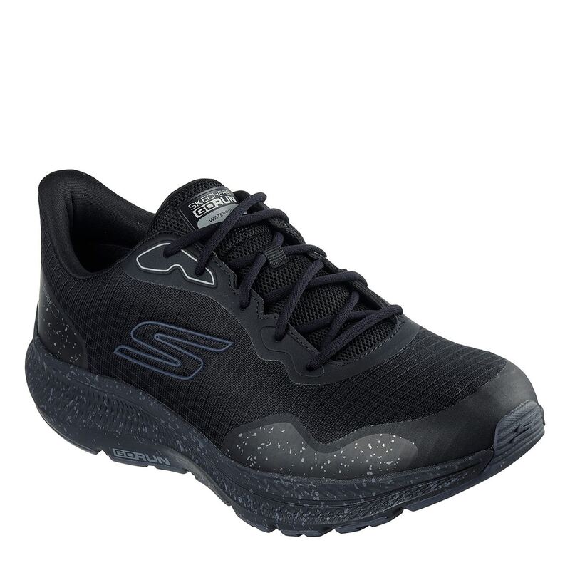 スケッチャーズ メンズ シューズ スニーカー Skechers Waterproof Running Shoes Triple Black ブラック