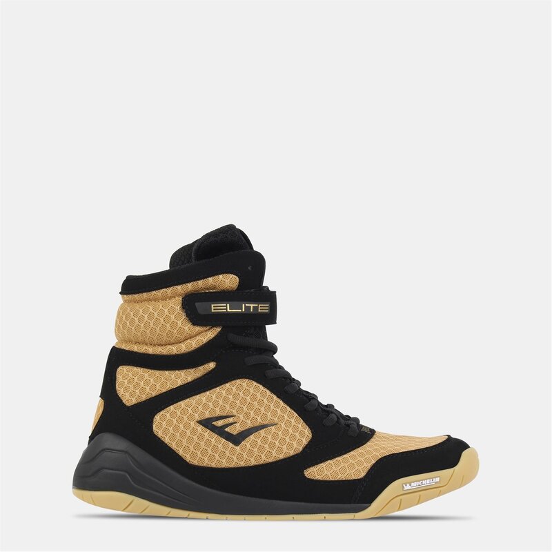 エバーラスト メンズ シューズ ブーツ・レインブーツ Everlast Pro Elite Boxing Boots Mens Black/Gold ブラック