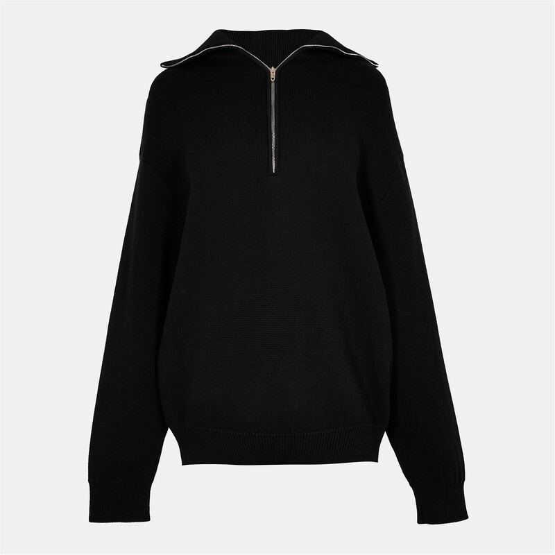 バレンシアガ レディース アウター ニット・セーター ニット BALENCIAGA Bal Bck 2 Frnt Knit Ld54 Black ブラック