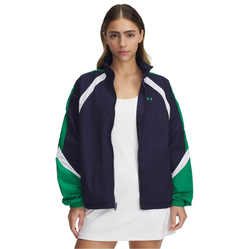 アンダーアーマー レディース アウター ジャケット・ブルゾン ジャケット Under Armour Icon Crinkle Track Jacket Blue ブルー
