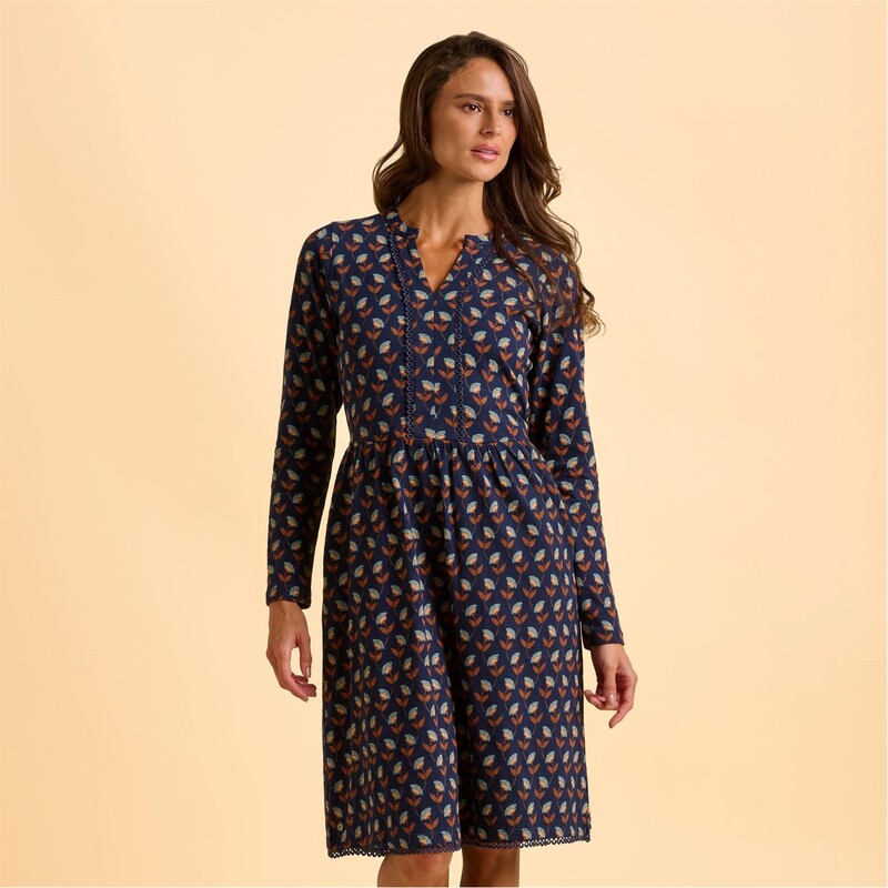 ウィグル レディース トップス ワンピース Brakeburn Rowan Navy Dress Navy ネイビー