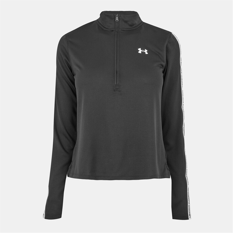 アンダーアーマー レディース トップス シャツ ハーフジップ Under Armour Tech Tape half Zip Ld54 Black ブラック|ReVida 店